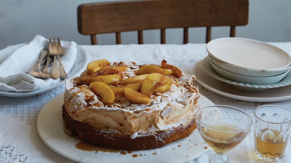 Aran Goyoaga on Cultivating Love in the Kitchen + Meringue Cake with Roasted Apples From Cannelle et Vanille Bakes Simple