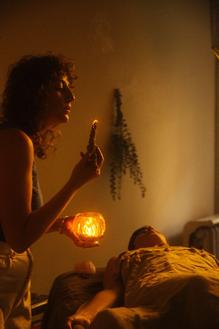 Photo of Josephine in her studio by Haley Blavka