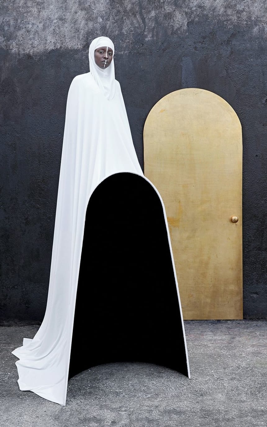 The Door, by Maïmouna Guerresi, from the series "Giants", mystical images inspired by African (Senegalese / Sufi) Muslim saints