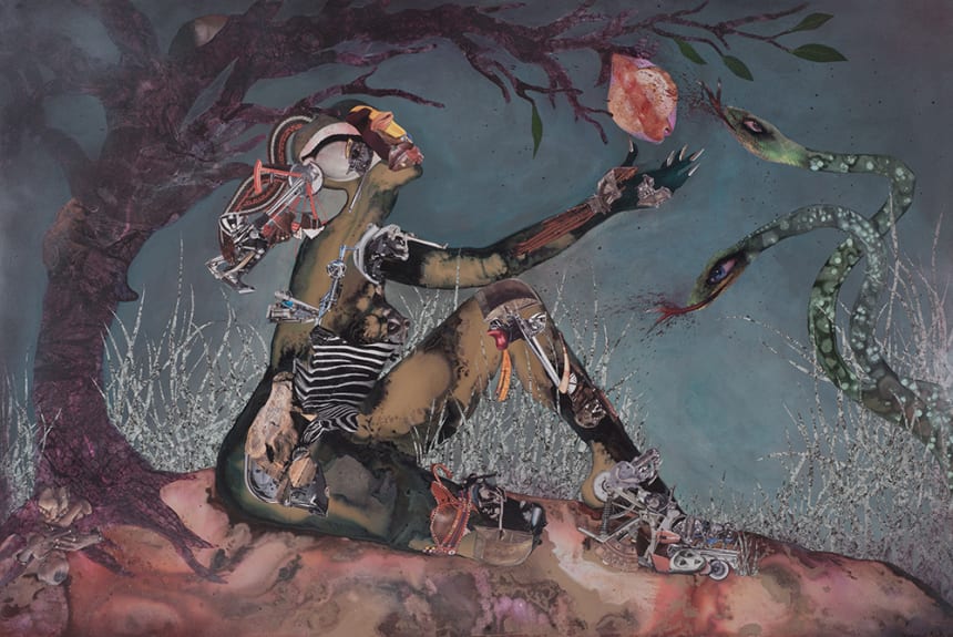 Wangechi Mutu, Forbidden Fruit Picker © 2015 via Oprah