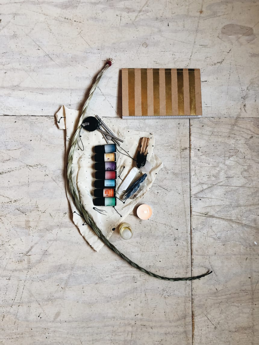A closer look at Josephine's breathwork station. Photo credit:Jordan Carlson